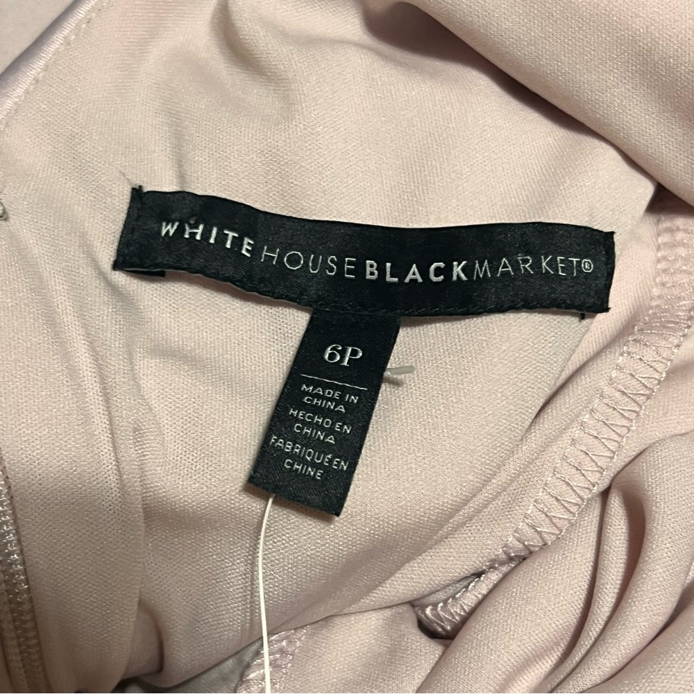 White House Black Market Dress Sz 6P Lined Pink NWT - Picture 4 of 8